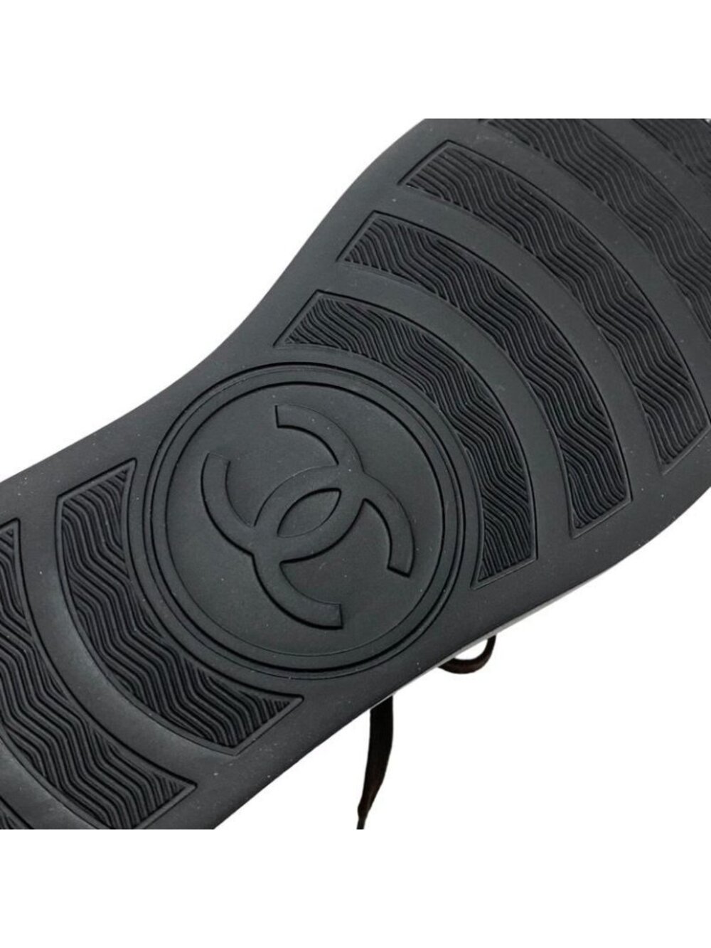 Chanel Sneakers Shoes Suede Leather Brown White High Cut Coco Mark - Picture 8 of 9